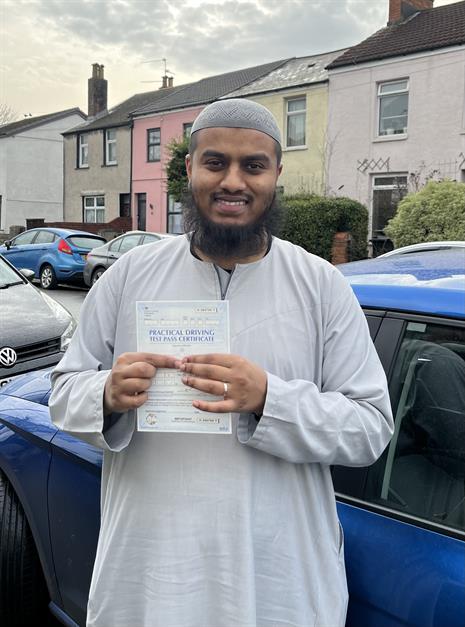 It was a fantastic day for Rezaul when he got that full licence with only 2 minor driver errors. Now he’s out looking for a car to gut on the roads and use that licence
See you out there
Alan